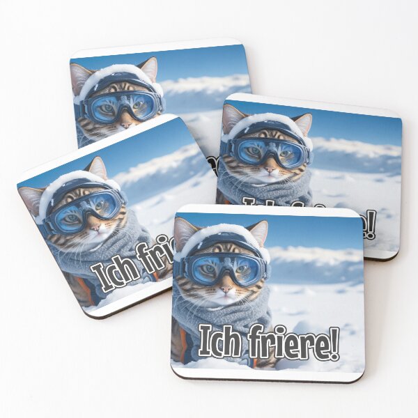 Item preview, KI-generierte Katze 01 "Ich friere" designed and sold by Cliff-Qi.