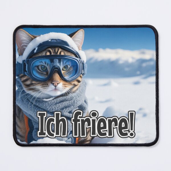 Item preview, KI-generierte Katze 01 "Ich friere" designed and sold by Cliff-Qi.