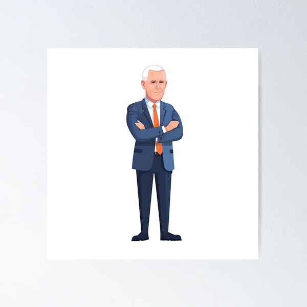 Item preview, Mike Pence: Portrait of an Influential American Politician and Former Vice President designed and sold by wannapong.
