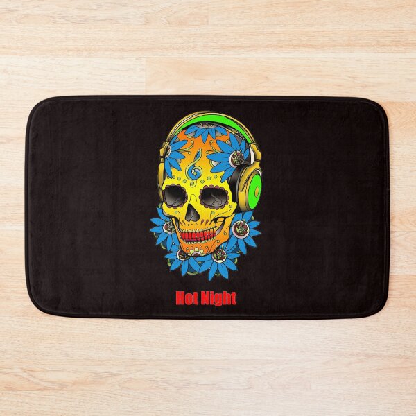 Item preview, neon color christmas skull designed and sold by tharusha fernando.