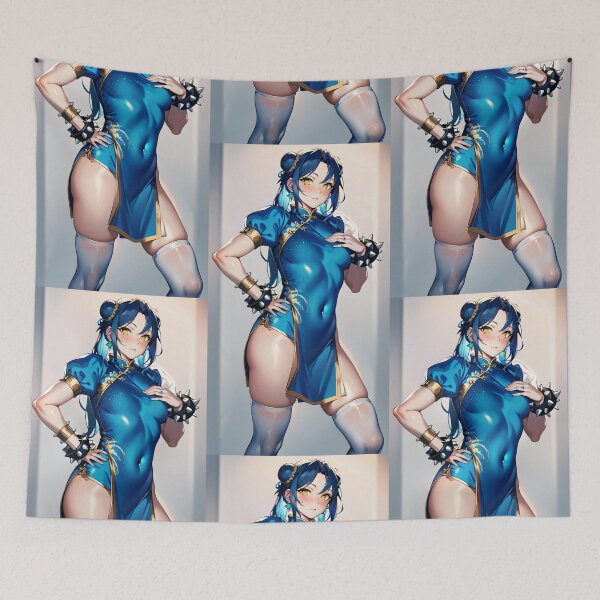 Item preview, Blue Fighter Girl designed and sold by KillerCrafts.