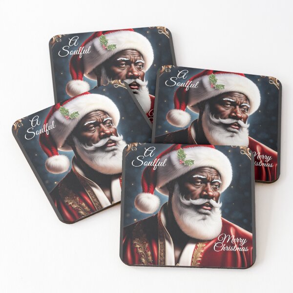 Item preview, Black Santa -A Soulful Merry Christmas designed and sold by JakardPenn.