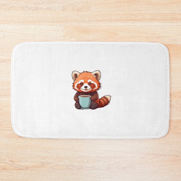 Item preview, Kawaii Red Panda Coffee Addict Cute and Cuddly Red Panda Art designed and sold by PintERest0.