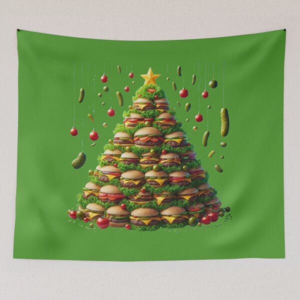 Item preview, Hamburger Christmas Tree Edition designed and sold by PaulBlueShop.