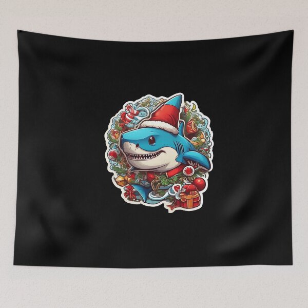 Item preview, Santa Shark Christmas Merry Sharkmas designed and sold by Faysalfashion.