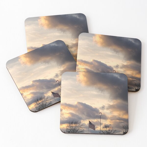 Item preview, Sunset with American Flag designed and sold by Reclaimed Justice.