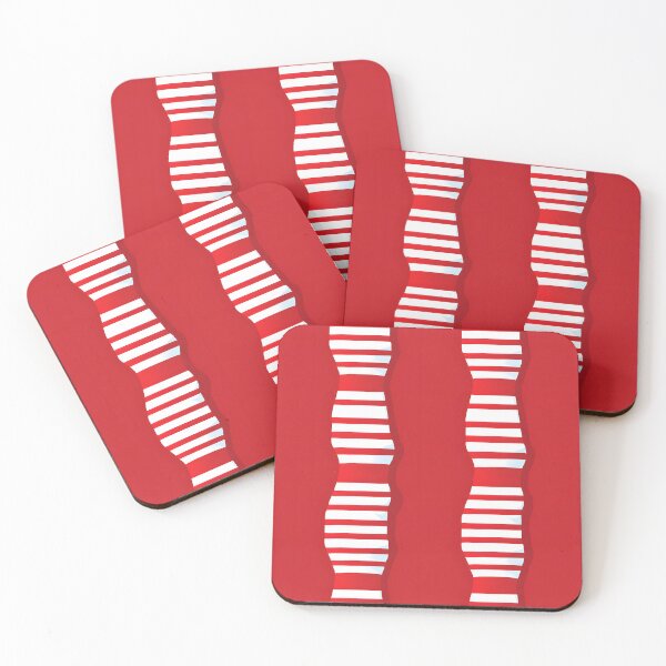 Item preview, Festive Red and White Striped Scarf Pattern designed and sold by unimuse.