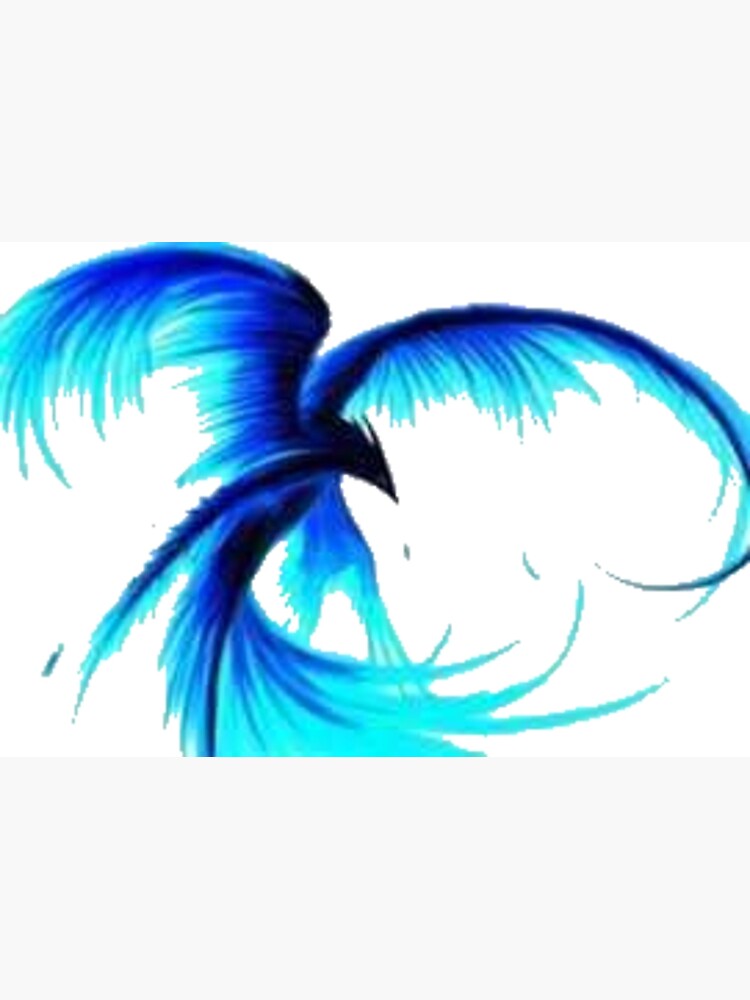 "Neon phoenix blue" Canvas Print for Sale by alexmileniund Redbubble