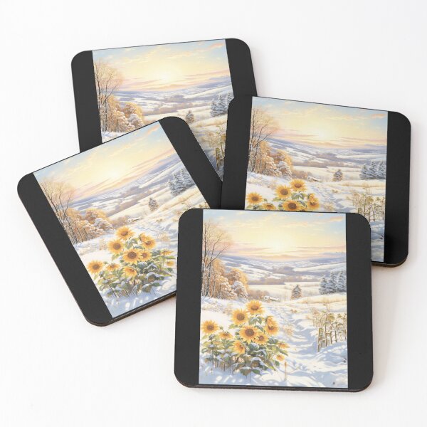 Item preview, Sunflowers Bloom In Snow designed and sold by CamilleNorris.