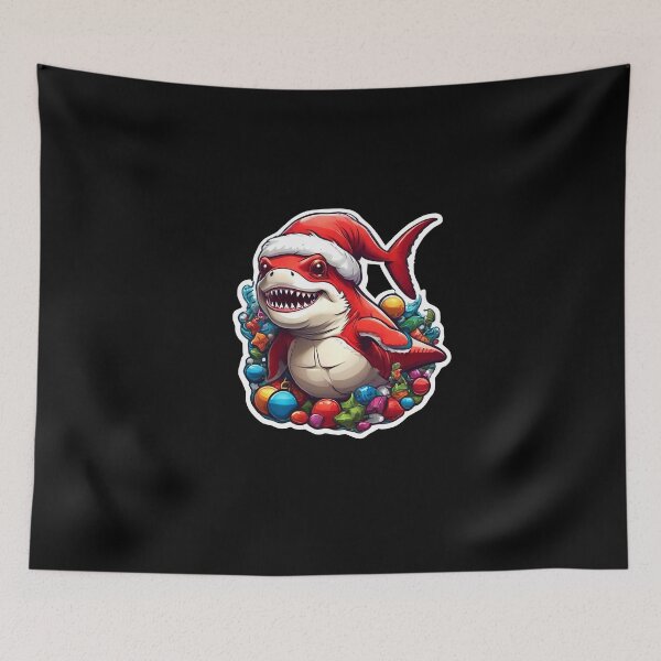Item preview, Santa Shark Christmas Merry Sharkmas designed and sold by Faysalfashion.