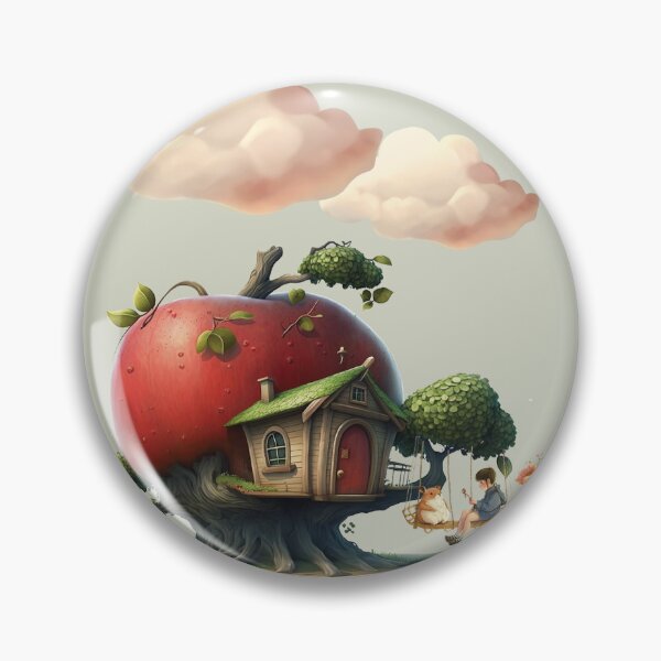 Item preview, Fantastic Dreamy Apple Treehouse and Tiny Girl designed and sold by Vachala.