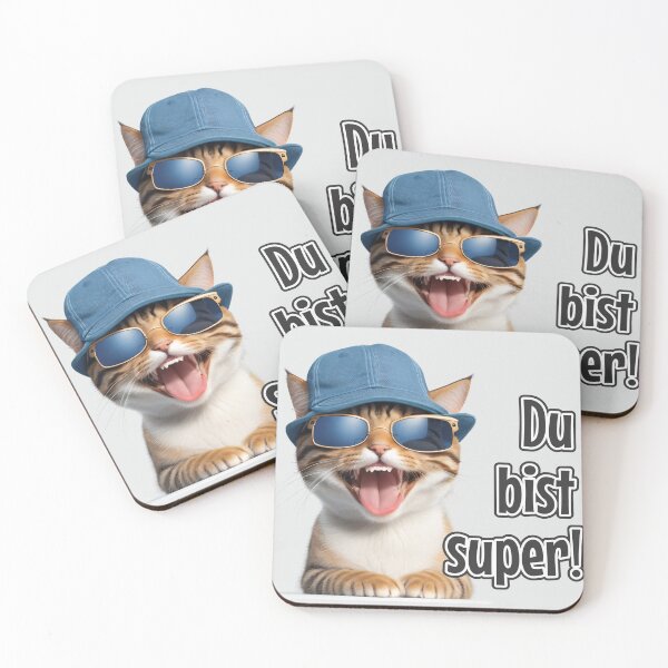 Item preview, KI-generierte Katze 01 "Du bist super" designed and sold by Cliff-Qi.