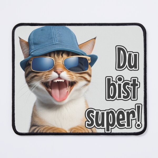 Item preview, KI-generierte Katze 01 "Du bist super" designed and sold by Cliff-Qi.