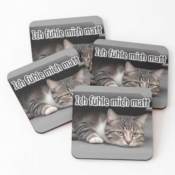 Item preview, KI-generierte Katze 01 "Ich fühle mich matt" designed and sold by Cliff-Qi.