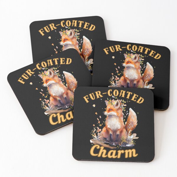 Item preview, Fur-Coated Charm. fox saying designed and sold by FoxVibes.