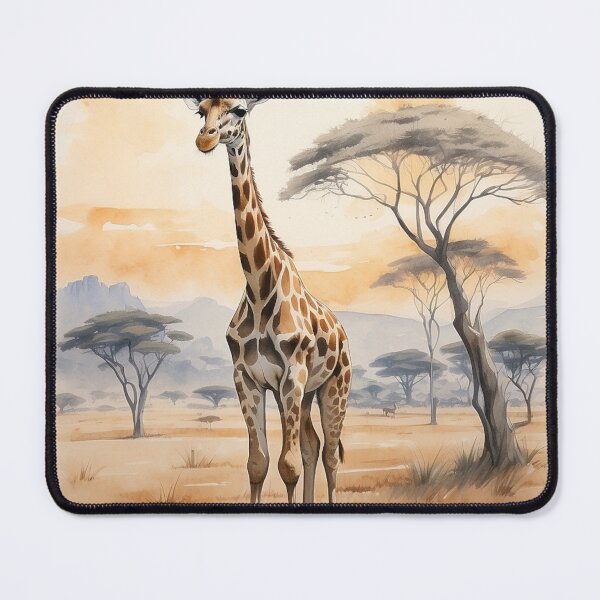 Item preview, 001 Cute Giraffe in a Serengeti Scene designed and sold by Alexis Art Collection.
