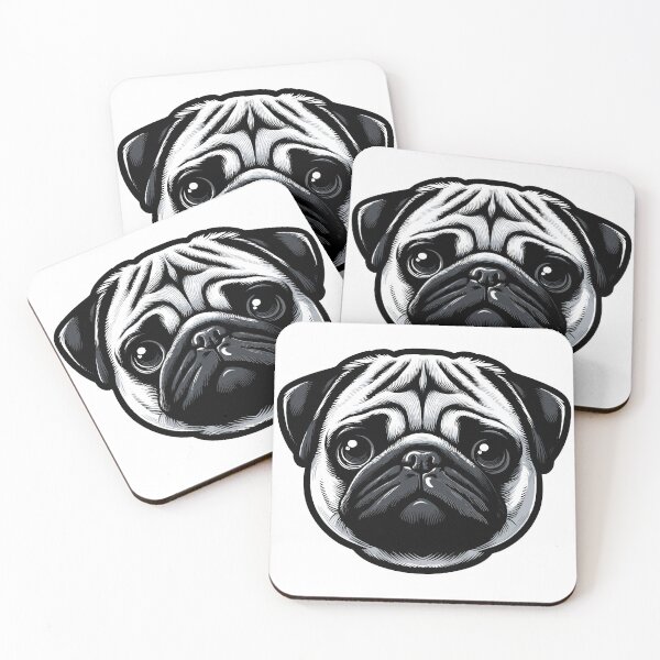 Item preview, Adorable Pug Portrait designed and sold by RyanBelandres.