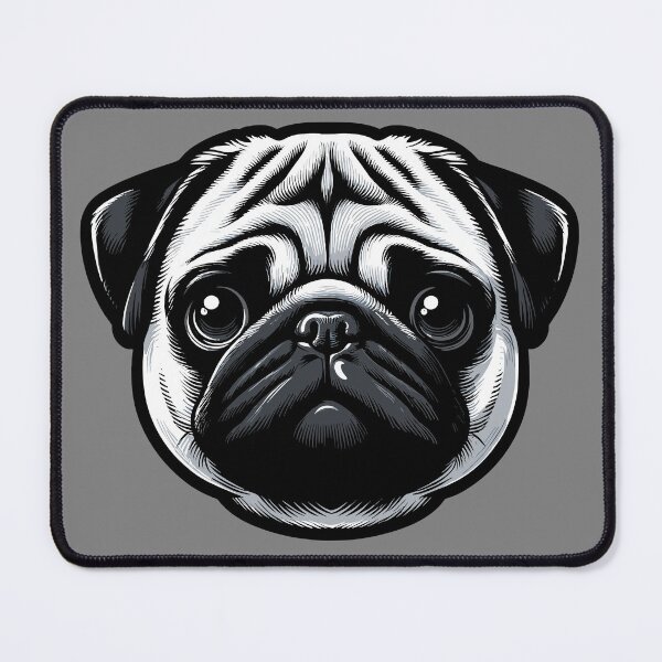 Item preview, Adorable Pug Portrait designed and sold by RyanBelandres.