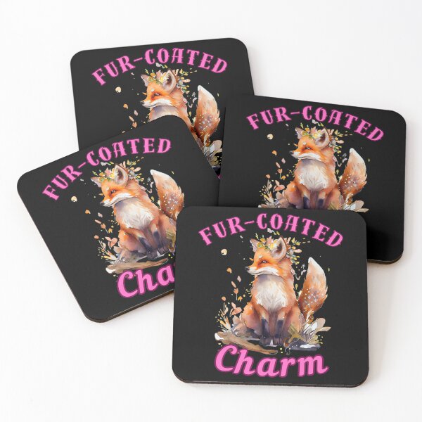 Item preview, Fur-Coated Charm. fox foxes designed and sold by FoxVibes.