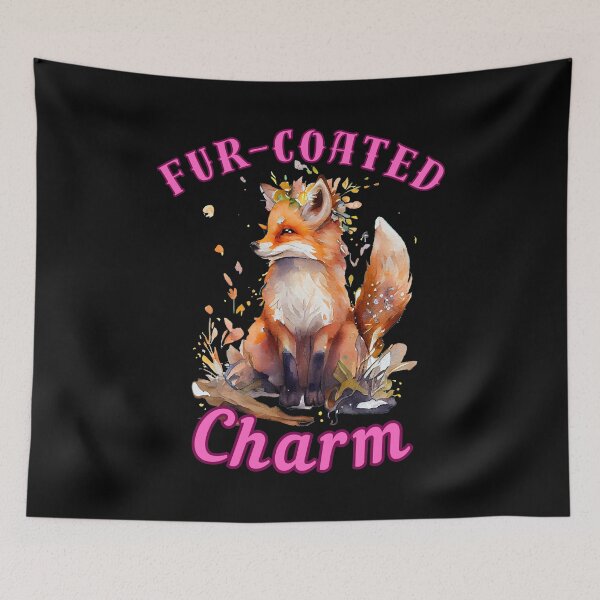 Item preview, Fur-Coated Charm. fox foxes designed and sold by FoxVibes.