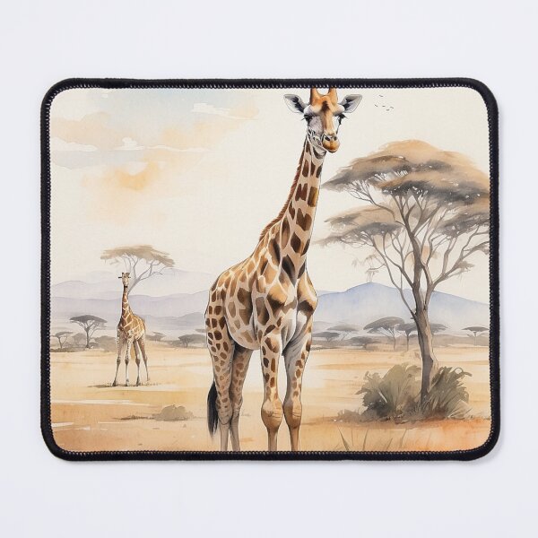 Item preview, 002 Cute Giraffe in a Serengeti Scene designed and sold by Alexis Art Collection.