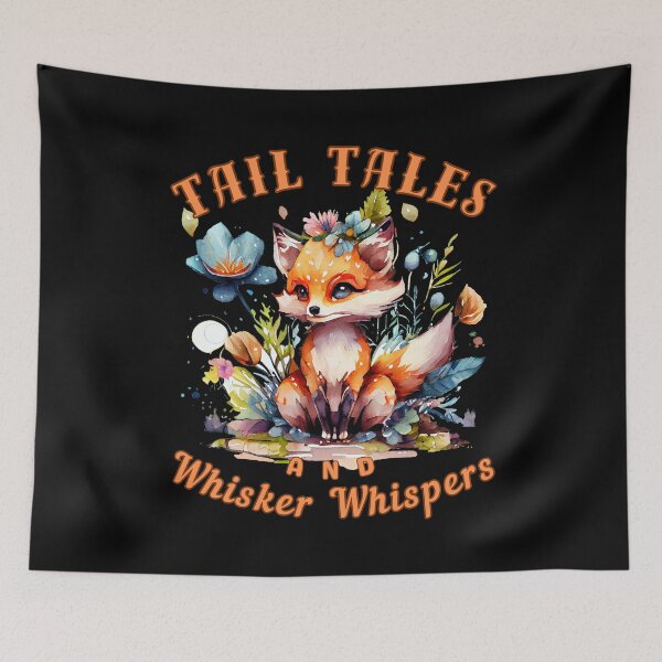 Item preview, Tail Tales And Whisker Whispers. fox portrait designed and sold by FoxVibes.