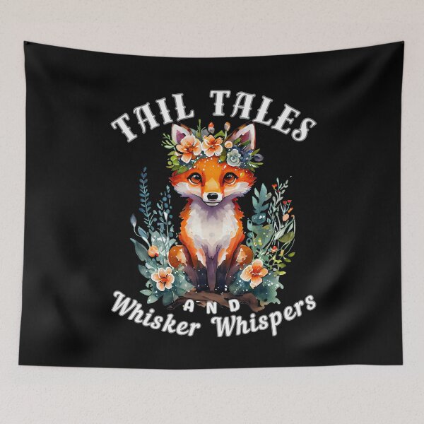 Artikelvorschau, Tail Tales und Whisker Whispers. Fuchs-Zitat entworfen und verkauft von FoxVibes.