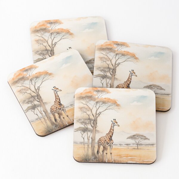 Item preview, 003 Cute Giraffe in a Serengeti Scene designed and sold by Alexis Art Collection.