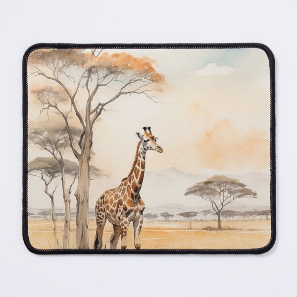 Item preview, 003 Cute Giraffe in a Serengeti Scene designed and sold by Alexis Art Collection.