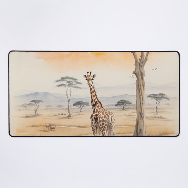 Item preview, 004 Cute Giraffe in a Serengeti Scene designed and sold by Alexis Art Collection.