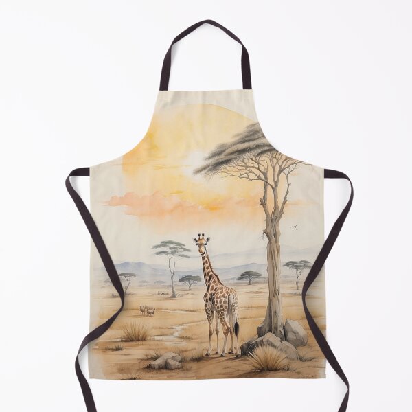 Item preview, 004 Cute Giraffe in a Serengeti Scene designed and sold by Alexis Art Collection.