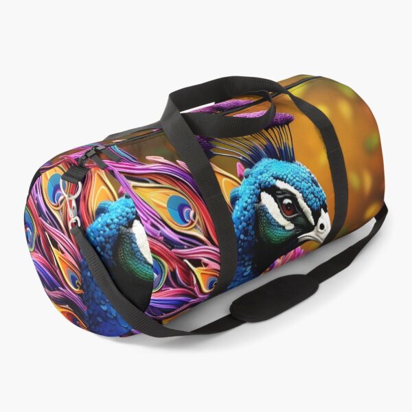 Item preview, colorful vibrant metallic peacock designed and sold by dcrc.