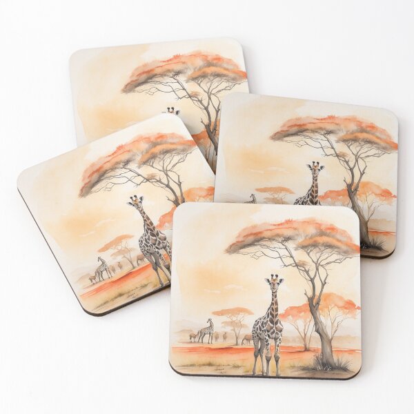 Item preview, 005 Cute Giraffe in a Serengeti Scene designed and sold by Alexis Art Collection.