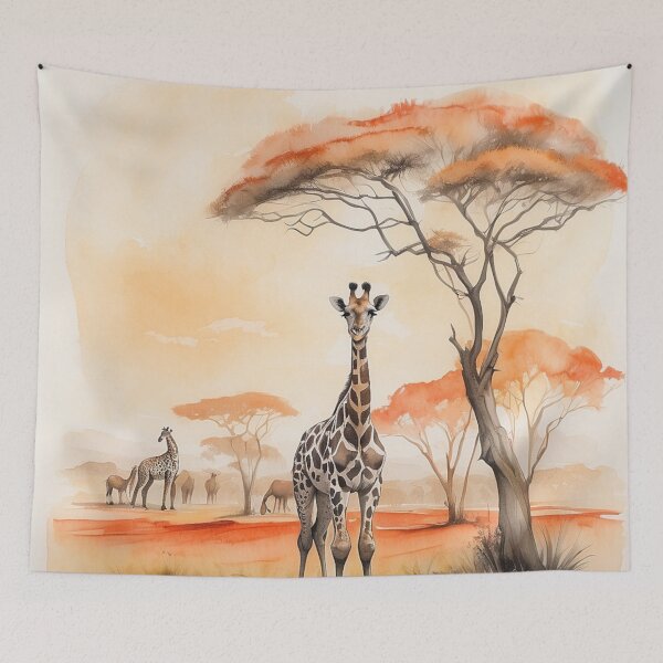 Item preview, 005 Cute Giraffe in a Serengeti Scene designed and sold by Alexis Art Collection.