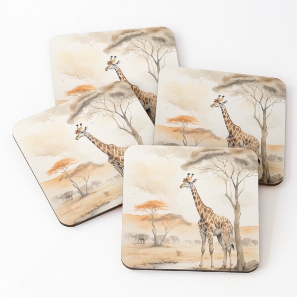 Item preview,  006 Cute Giraffe in a Serengeti Scene designed and sold by Alexis Art Collection.
