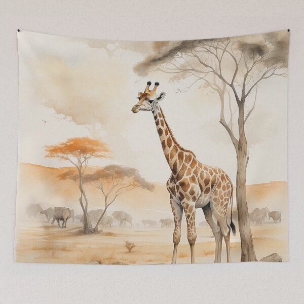 Item preview,  006 Cute Giraffe in a Serengeti Scene designed and sold by Alexis Art Collection.