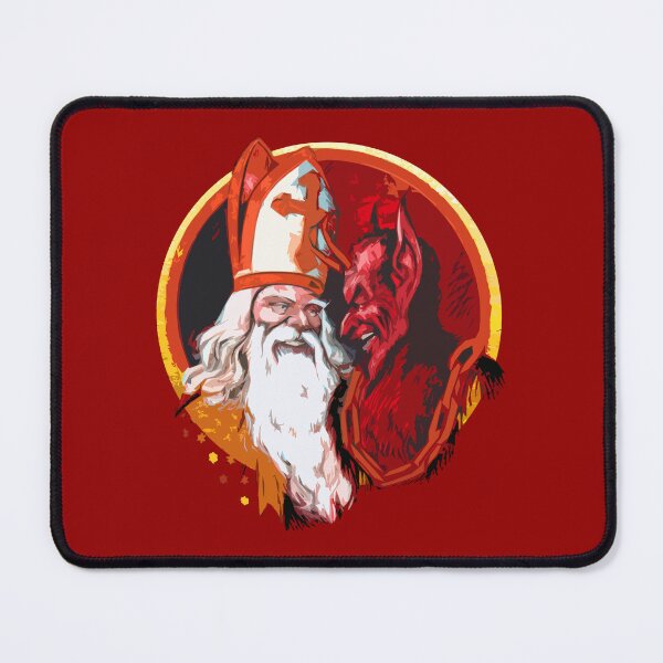 Item preview, Dynamic Duo Santa and Krampus Offer Rewards and Punishment to Nice and Naughty Children designed and sold by 1Timothy523.