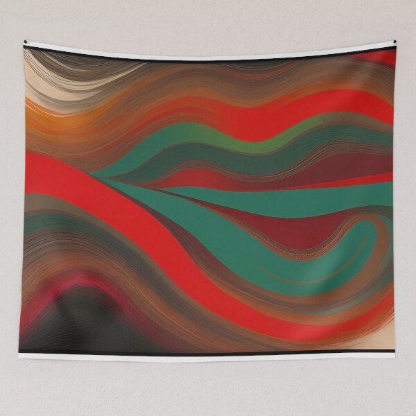 Item preview, Colorful Wavy Lines 1 designed and sold by shansun.