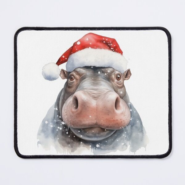 Item preview, Hippo with Santa hats designed and sold by Konkam.
