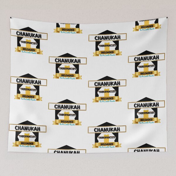 Item preview, Chanukah, Tabernacles Reloaded - White with Black Writing designed and sold by TheReporter1.