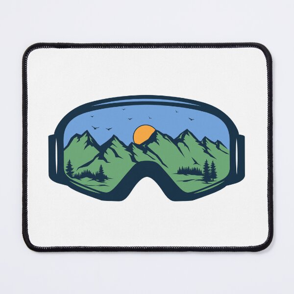 Item preview, Ski Goggles with Ski & Hiking mountain designed and sold by Gravy-tee07.