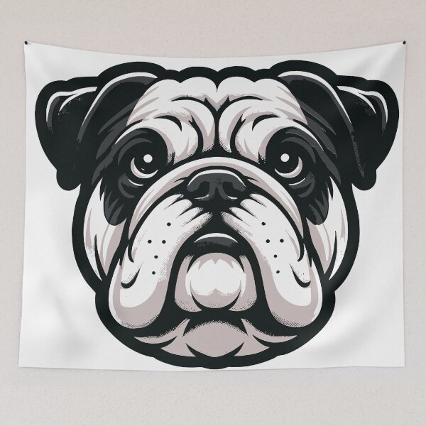 Item preview, Expressive Bulldog Portrait designed and sold by RyanBelandres.
