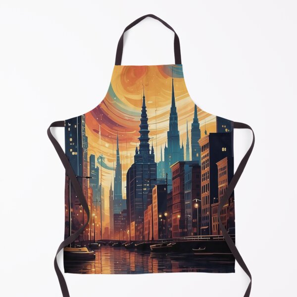 Item preview, 006 Silhouettes of Colorful City Buildings and Landmarks designed and sold by Alexis Art Collection.
