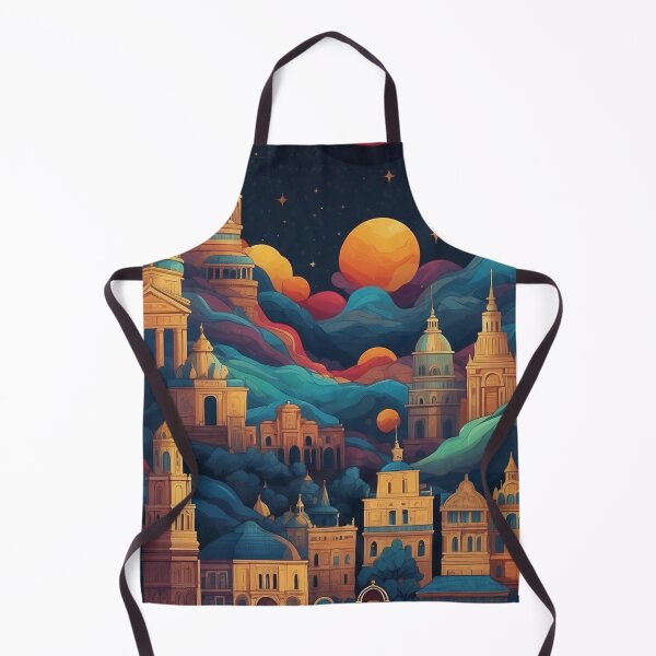 Item preview, 007 Silhouettes of Colorful City Buildings and Landmarks designed and sold by Alexis Art Collection.
