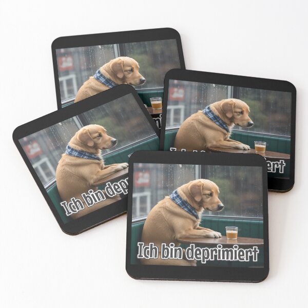 Item preview, KI-generierter Hund 01 "Ich bin deprimiert" designed and sold by Cliff-Qi.