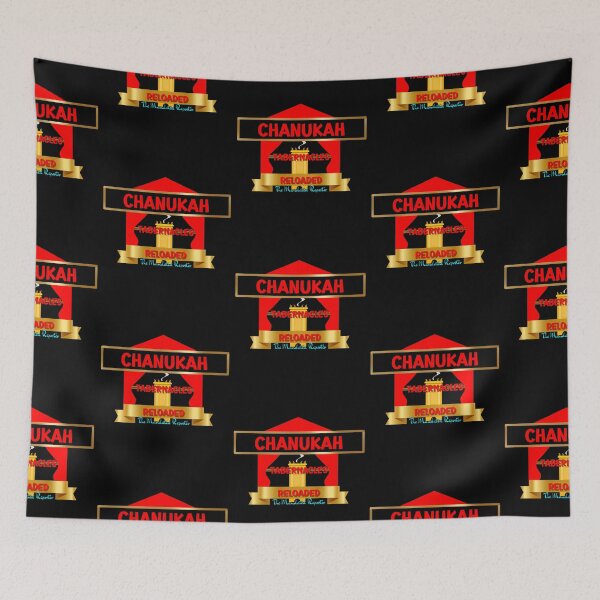 Item preview, Chanukah, Tabernacles Reloaded - Black with Red Writing designed and sold by TheReporter1.