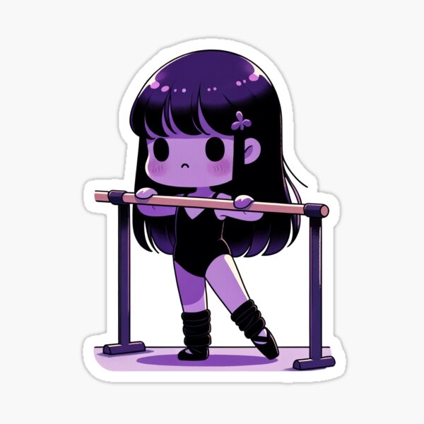 unsure ballerina at the barre Sticker