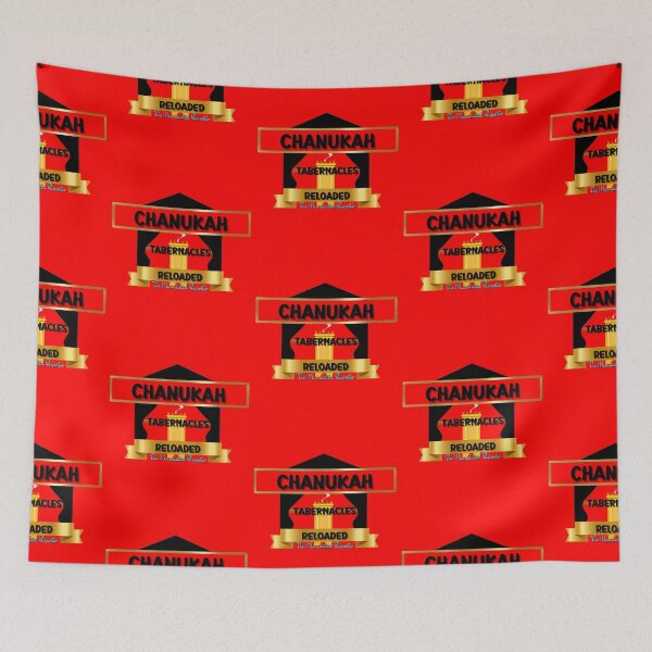 Item preview, Chanukah, Tabernacles Reloaded - Red with Black Writing designed and sold by TheReporter1.