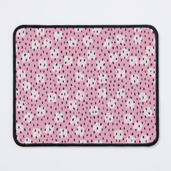 Item preview, Abstract Pink Black & White Paint Brush Strokes & Spots Pattern designed and sold by theprintwitch.