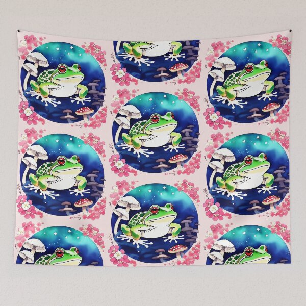 Item preview, Flower Branch Frog designed and sold by Whimsy Fae Studio.